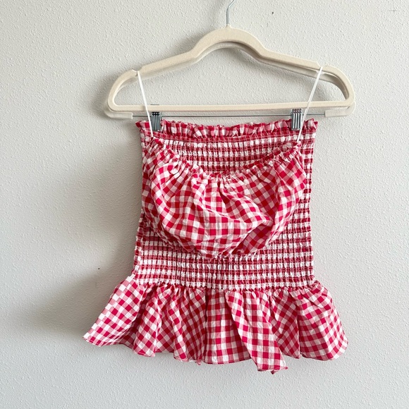 NWT Anthropologie Mable Gingham Smocked Set Size Medium - Picture 5 of 11